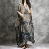 Chiffon silk dress with floral print 1