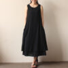 Casual loose sleeveless Dress - 8 color 1