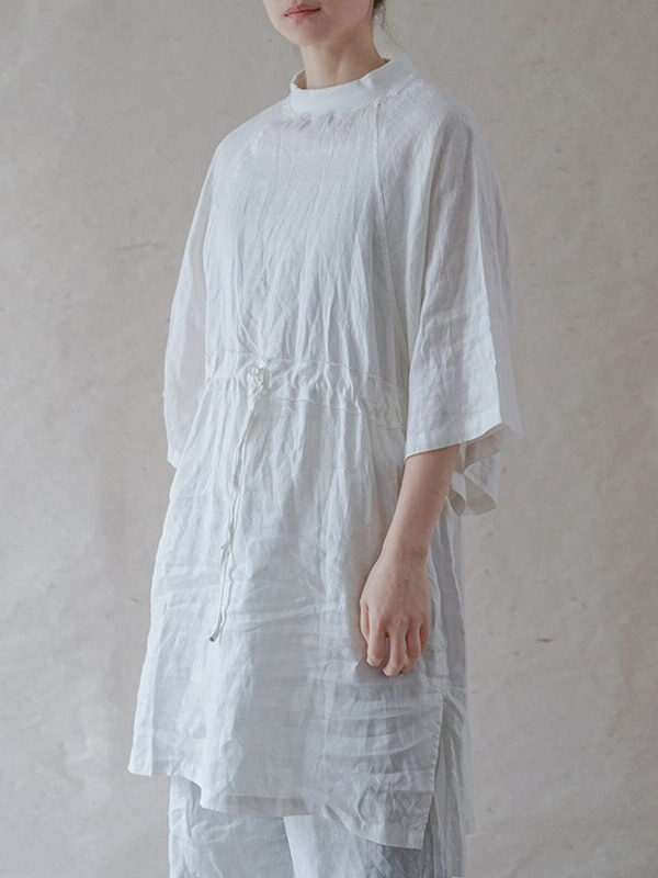 Linen solid color dress – 3 colors